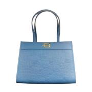 Blauwe Logo Print Shopper Baldinini , Blue , Dames