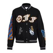 ‘Bomber’ jack Off White , Black , Heren