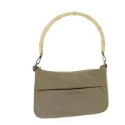 Pre-owned Canvas handbags Gucci Vintage , Beige , Dames