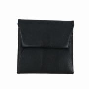 Pre-owned Leather wallets Hermès Vintage , Black , Dames