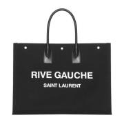 Zwarte Rive Gauche Tote Tas Saint Laurent , Black , Heren