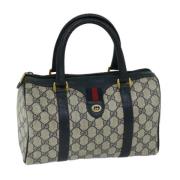 Pre-owned Canvas handbags Gucci Vintage , Blue , Dames