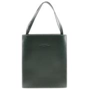 Pre-owned Leather handbags Hermès Vintage , Green , Dames