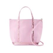 Roze Katoenen Shopper Tas met Strass Vanessa Bruno , Pink , Dames