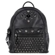 Pre-owned Leather backpacks MCM Pre-owned , Black , Dames