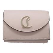 Pre-owned Leather wallets Christian Louboutin Pre-owned , Pink , Dames