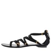 Pre-owned Suede sandals Giuseppe Zanotti Pre-owned , Black , Dames