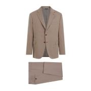 Beige Katoenen Pak Brioni , Beige , Heren