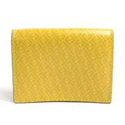 Pre-owned Leather wallets Fendi Vintage , Yellow , Dames