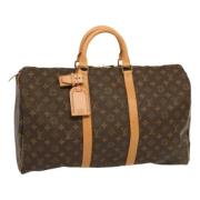 Pre-owned Canvas travel-bags Louis Vuitton Vintage , Brown , Dames