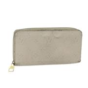 Pre-owned Leather wallets Louis Vuitton Vintage , Beige , Dames