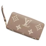 Pre-owned Canvas wallets Louis Vuitton Vintage , Beige , Dames