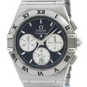 Pre-owned Stainless Steel watches Omega Vintage , Black , Heren