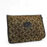 Pre-owned Canvas clutches Celine Vintage , Beige , Dames