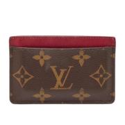 Pre-owned Coated canvas wallets Louis Vuitton Vintage , Brown , Dames