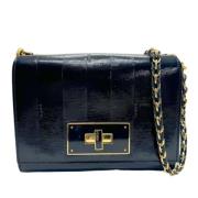 Pre-owned Leather fendi-bags Fendi Vintage , Black , Dames