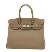 Pre-owned Leather handbags Hermès Vintage , Brown , Dames