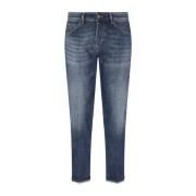 Slim Denim Jeans, Blauw, Knoopsluiting PT Torino , Blue , Heren