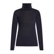 Wollen Turtleneck Saluto Max Mara , Blue , Dames