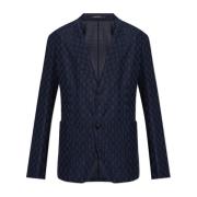 Wollen blazer Emporio Armani , Blue , Heren