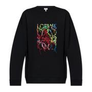 Sweatshirt met geborduurd logo in meerdere kleuren Loewe , Black , Her...