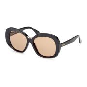 Edna Zonnebril Zwart 01E Max Mara , Black , Dames