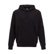 Diagonal Raised Fleece Hoodie C.p. Company , Black , Heren