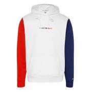 Kleur Blok Hoodie Sweater Tommy Jeans , White , Heren