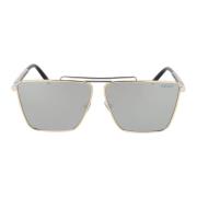 Onregelmatig Metalen Frame Zonnebril Versace , Gray , Unisex