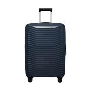 Blauwe Trolley Koffer met Schokabsorberende Wielen Samsonite , Blue , ...