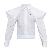 Shirt met pofmouwen Vivienne Westwood , White , Dames