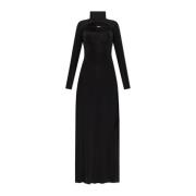 Jurk met uitsnijding Versace Jeans Couture , Black , Dames