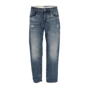 Losse Tapered Denim Jeans Armani Exchange , Blue , Heren