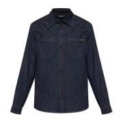 Denim overhemd Dolce & Gabbana , Blue , Heren