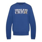 Sweatshirt met logo Versace Jeans Couture , Blue , Heren