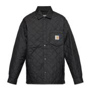 Gewatteerd jack met logopatch Carhartt Wip , Black , Heren