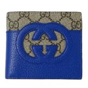 Pre-owned Leather wallets Gucci Vintage , Blue , Dames