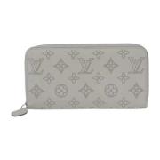 Pre-owned Leather wallets Louis Vuitton Vintage , Gray , Dames