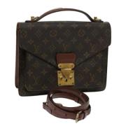 Pre-owned Canvas louis-vuitton-bags Louis Vuitton Vintage , Brown , Da...