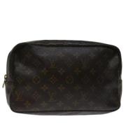 Pre-owned Canvas clutches Louis Vuitton Vintage , Brown , Dames