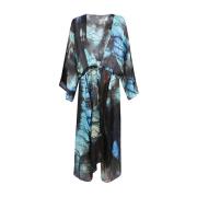 Zijden Strand Cover-Up Kimono MultiColour Jurk Mona Swims , Multicolor...