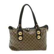 Pre-owned Canvas totes Gucci Vintage , Brown , Dames