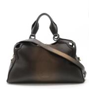 Pre-owned Leather totes Cartier Vintage , Brown , Dames