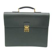 Pre-owned Leather louis-vuitton-bags Louis Vuitton Vintage , Green , D...