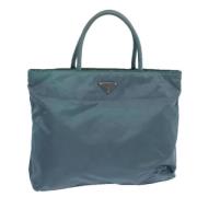 Pre-owned Nylon totes Prada Vintage , Blue , Dames