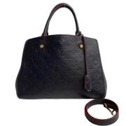 Pre-owned Leather handbags Louis Vuitton Vintage , Black , Dames