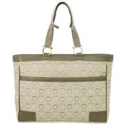 Pre-owned Leather totes Salvatore Ferragamo Pre-owned , Beige , Dames