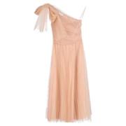 Pre-owned Polyester dresses Valentino Vintage , Pink , Dames