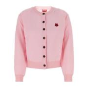 Zachte Roze Wollen Vest Kenzo , Pink , Dames