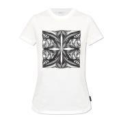 Bedrukt T-shirt Max Mara , White , Dames